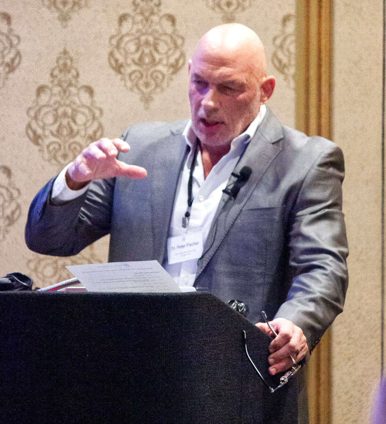 Dr. Peter Fischer speaking